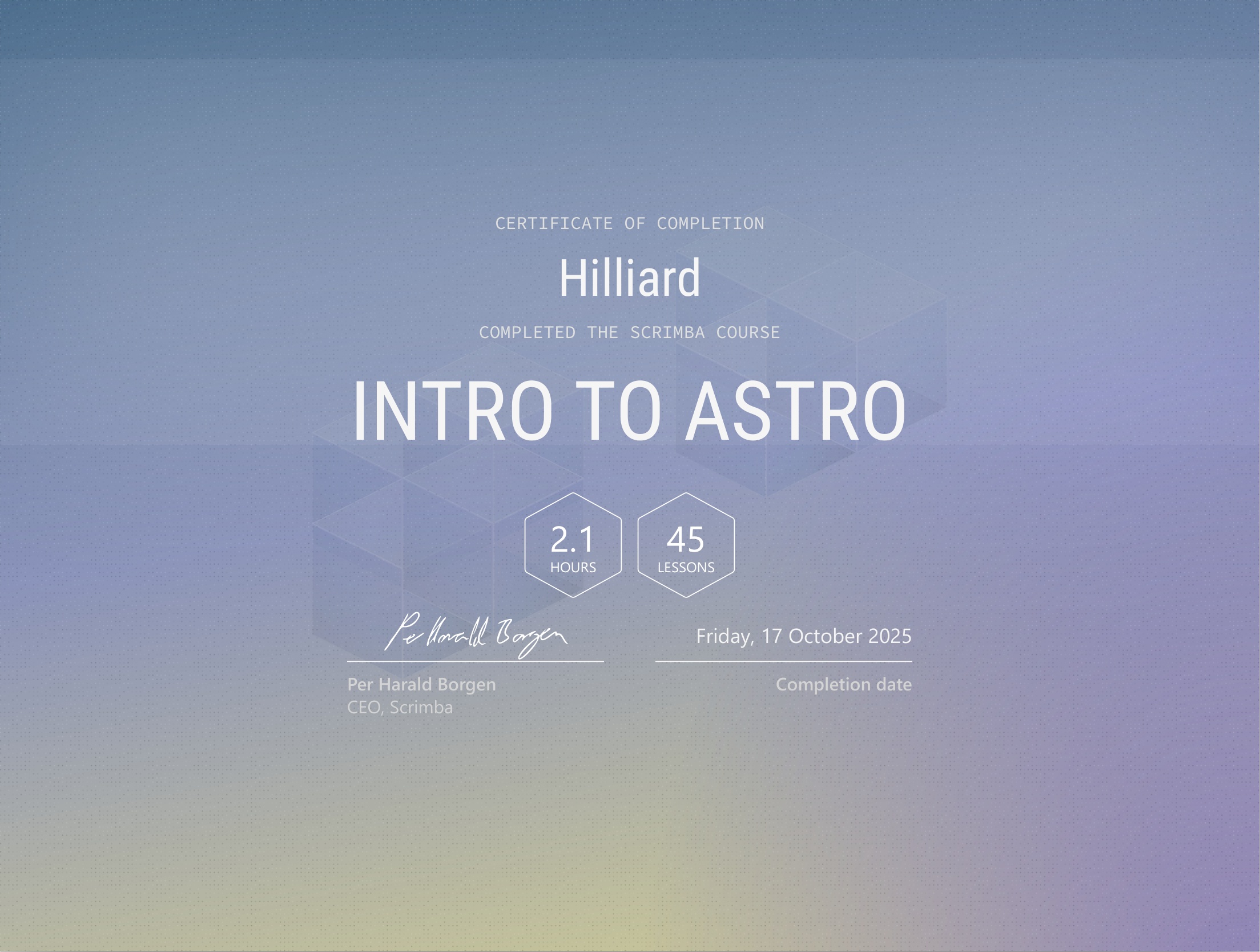 Intro to Astro